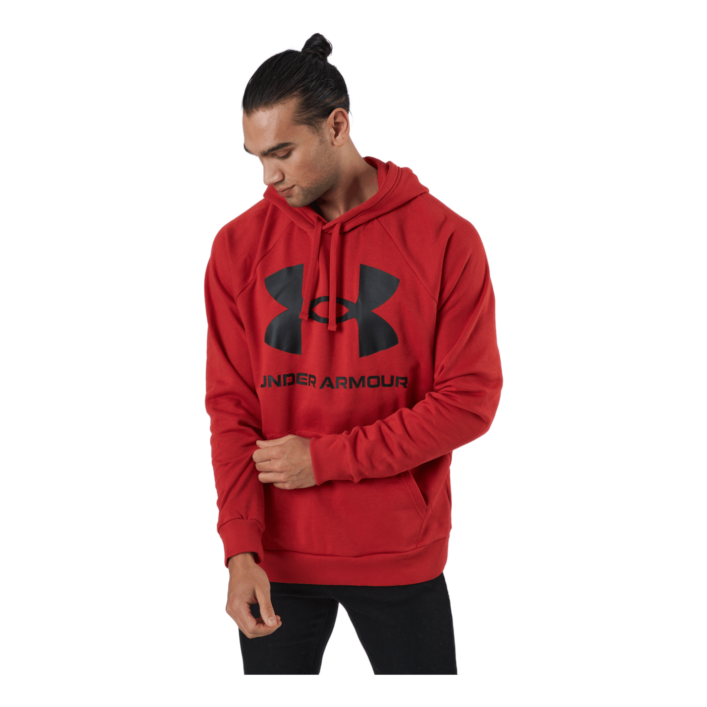 Ua Rival Fleece Big Logo Hd Radiant Red