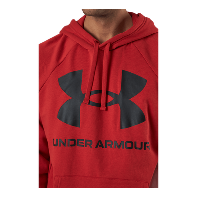 Ua Rival Fleece Big Logo Hd Radiant Red