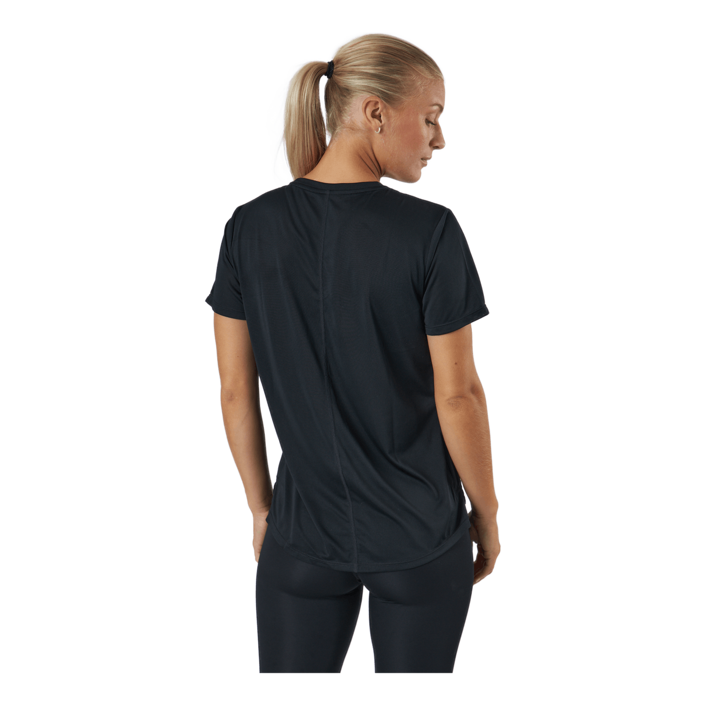 Dri-FIT One Women's Standard Fit Short-Sleeve Top BLACK/WHITE