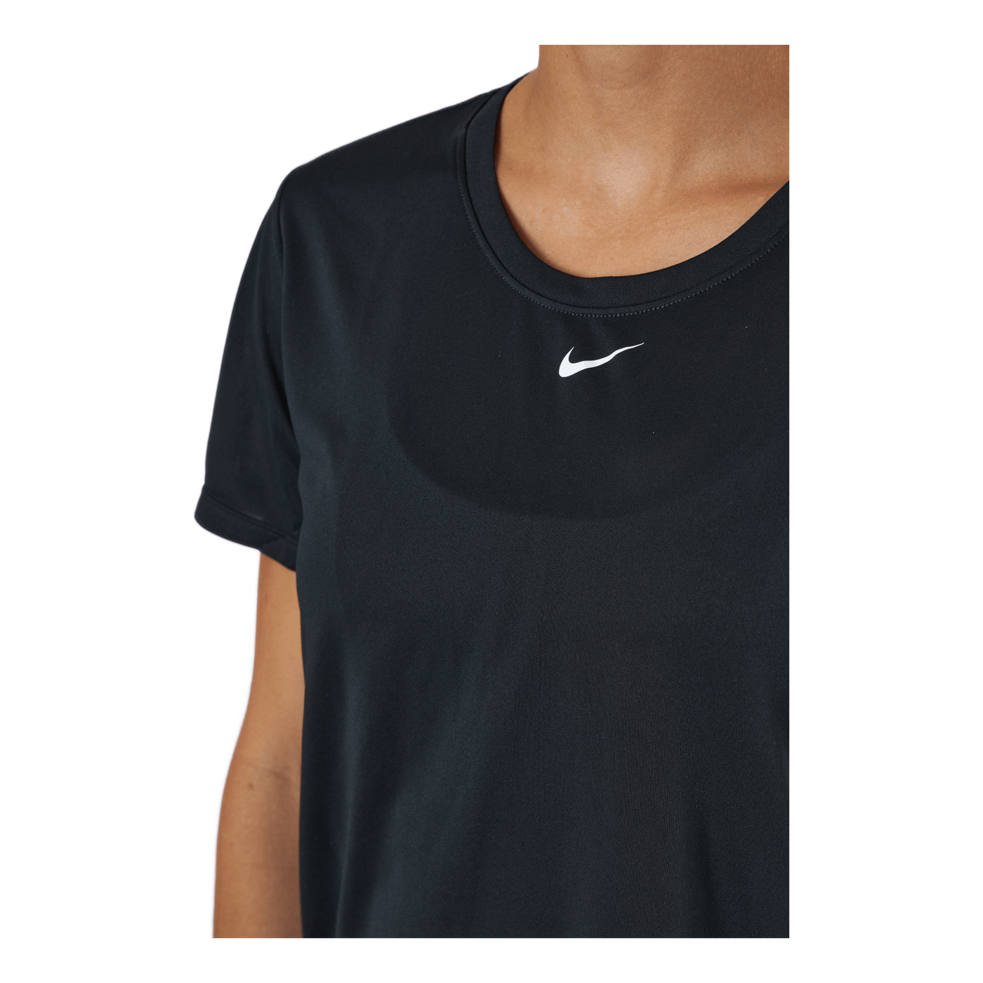 Dri-FIT One Women's Standard Fit Short-Sleeve Top BLACK/WHITE