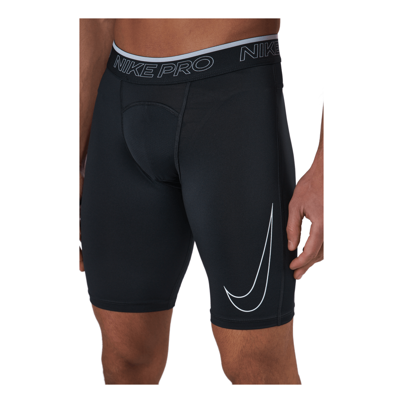 Nike Pro Dri-FIT Men's Long Shorts BLACK/WHITE