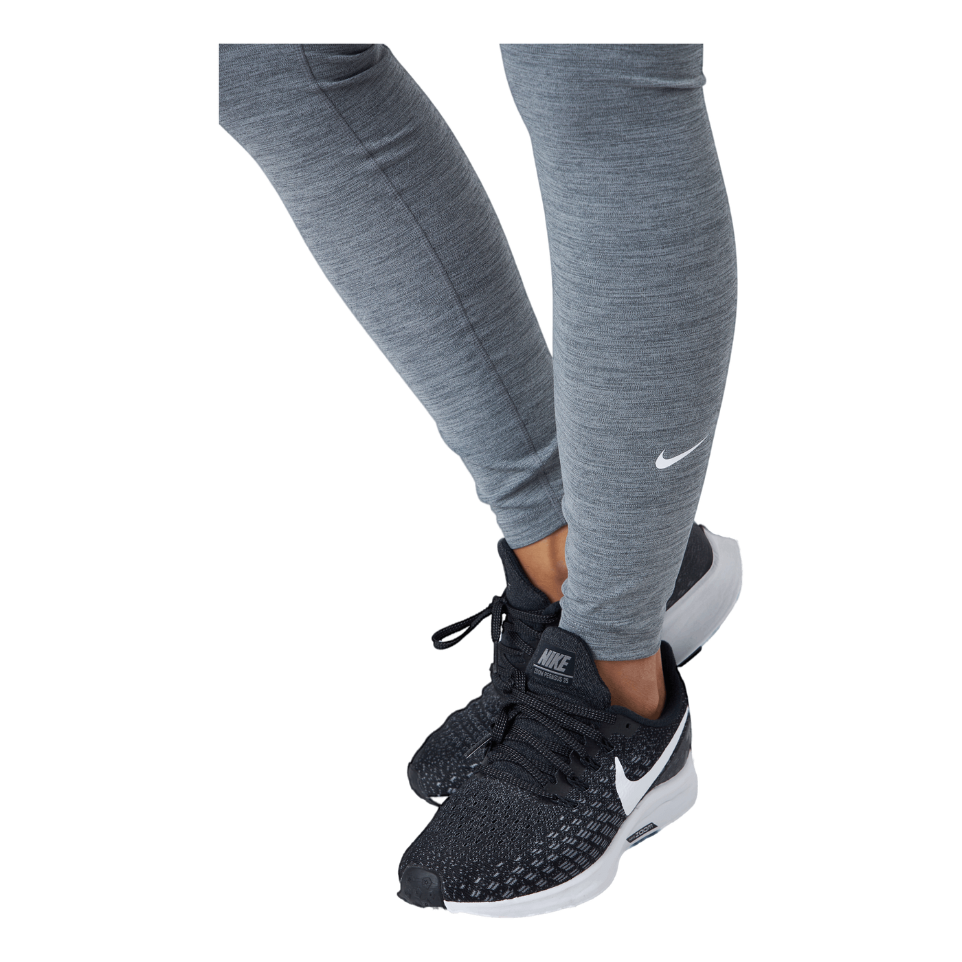 Dri-FIT One Women's Mid-Rise Leggings IRON GREY/HTR/WHITE