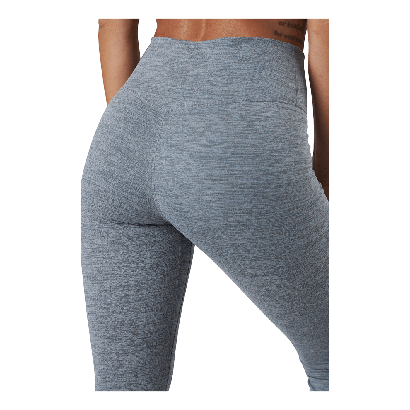 Dri-FIT One Women's Mid-Rise Leggings IRON GREY/HTR/WHITE