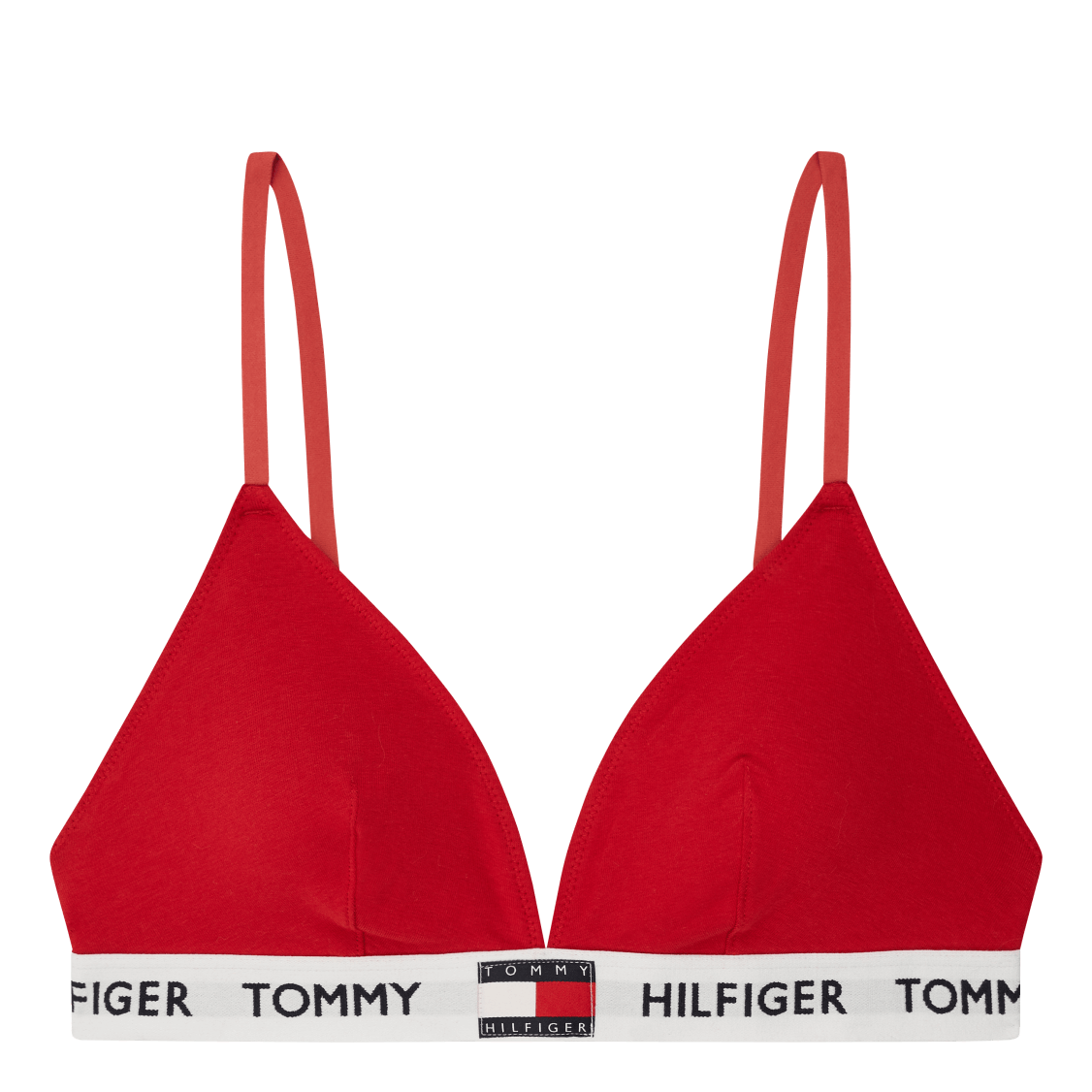 Padded Triangle Bra, Xcn Tango Red