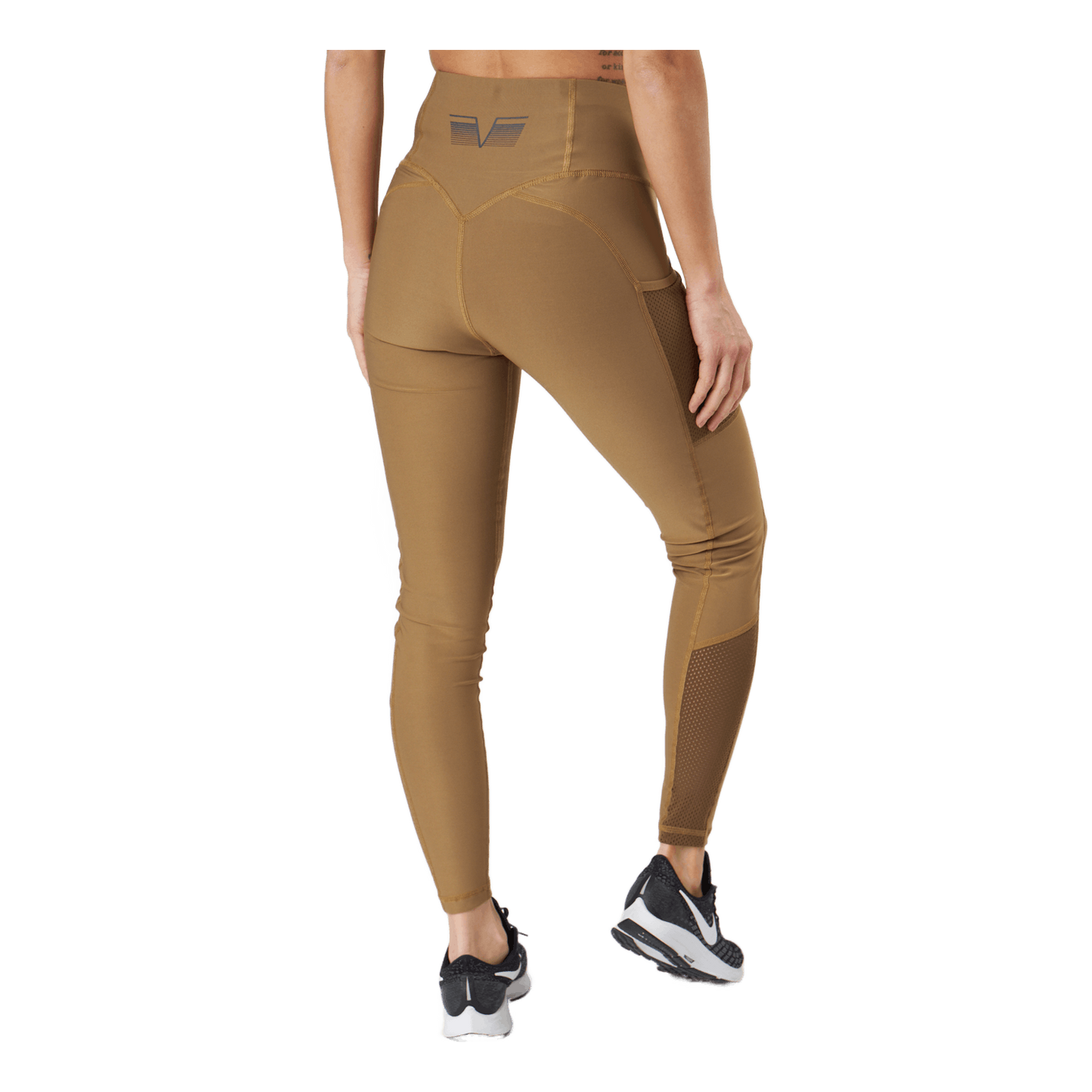 Mesh Pocket Leggings Dark Brown