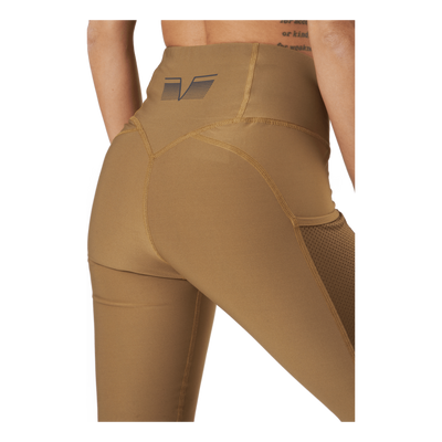 Mesh Pocket Leggings Dark Brown