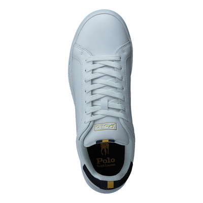 Heritage Court II Leather Sneaker White/Navy/Gold