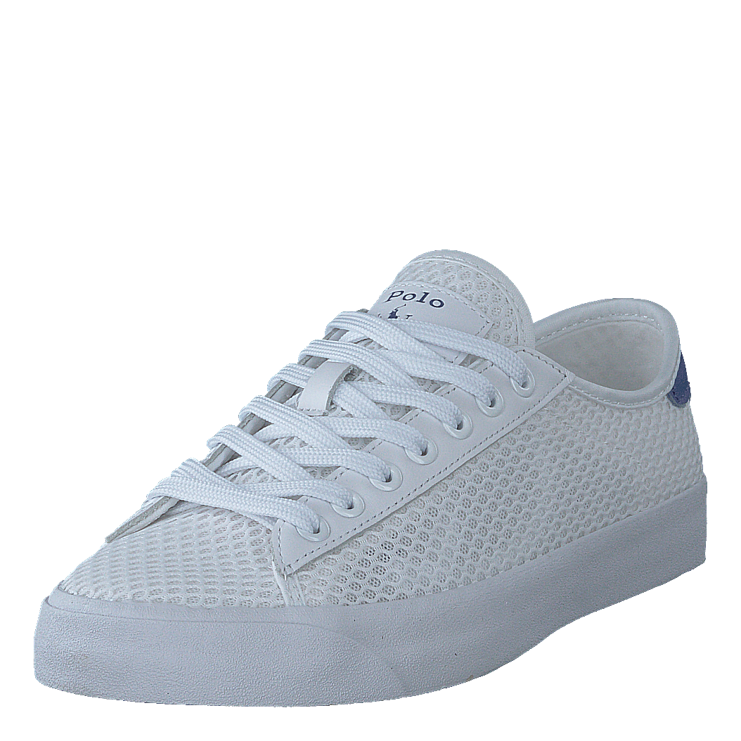 Nelson Leather-Trim Mesh Sneaker White / Liberty