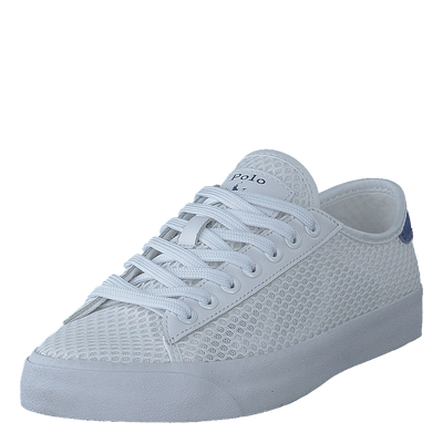 Nelson Leather-Trim Mesh Sneaker White / Liberty