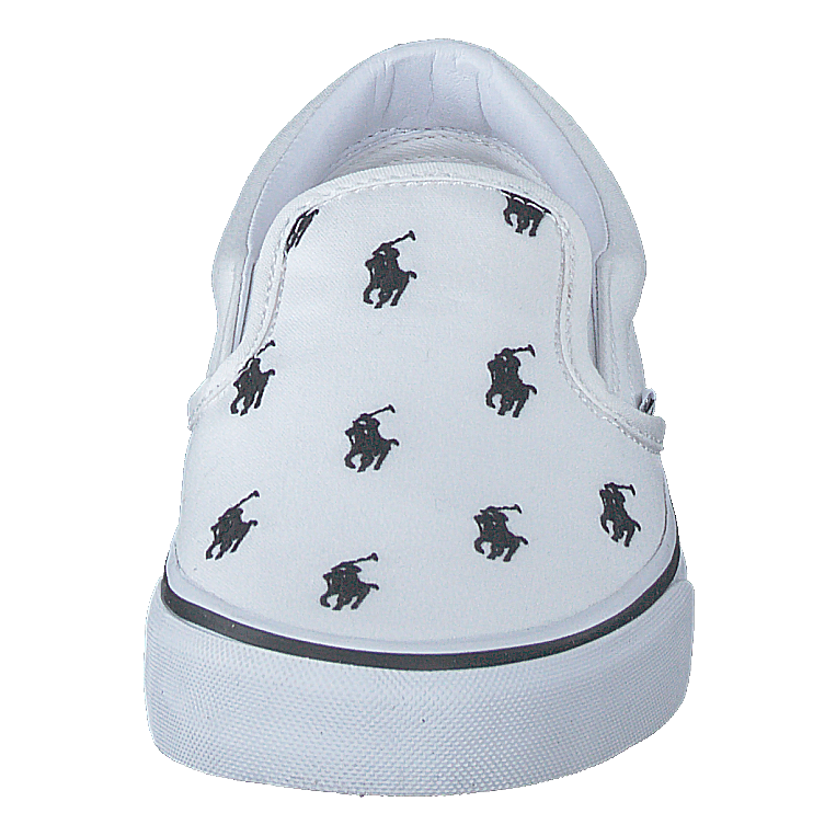 Keaton Allover Pony Slip-On Sneaker White/Black