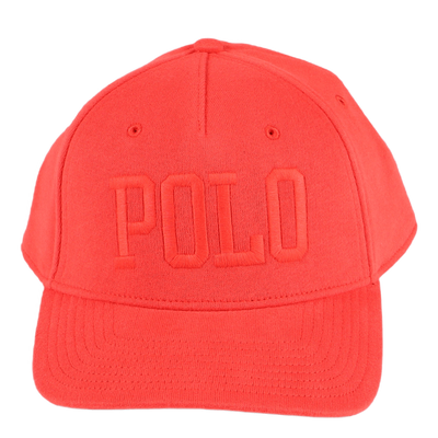 Logo Fleece Ball Cap Tomato