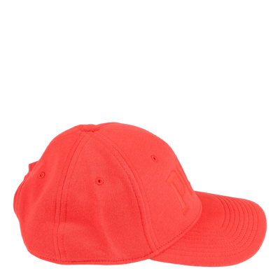 Logo Fleece Ball Cap Tomato