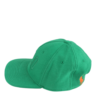 Logo Fleece Ball Cap Cruise Green