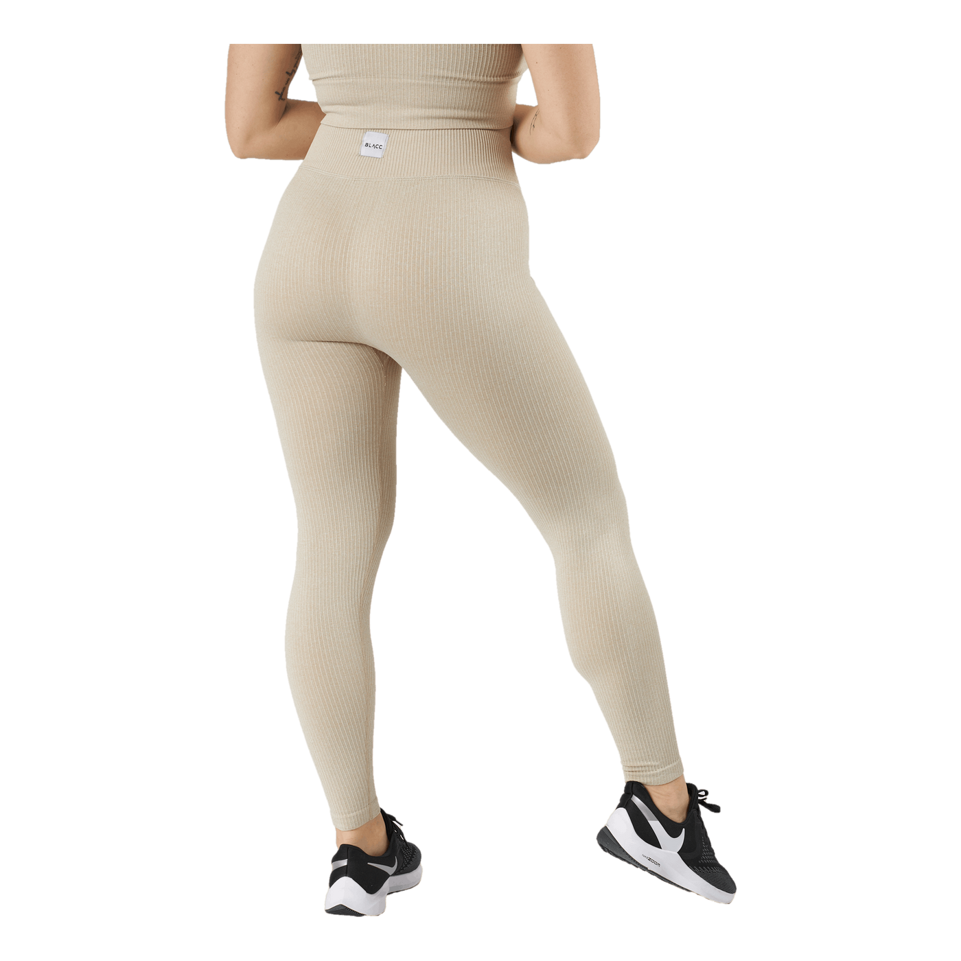 Rib Seamless Tights Mushroom