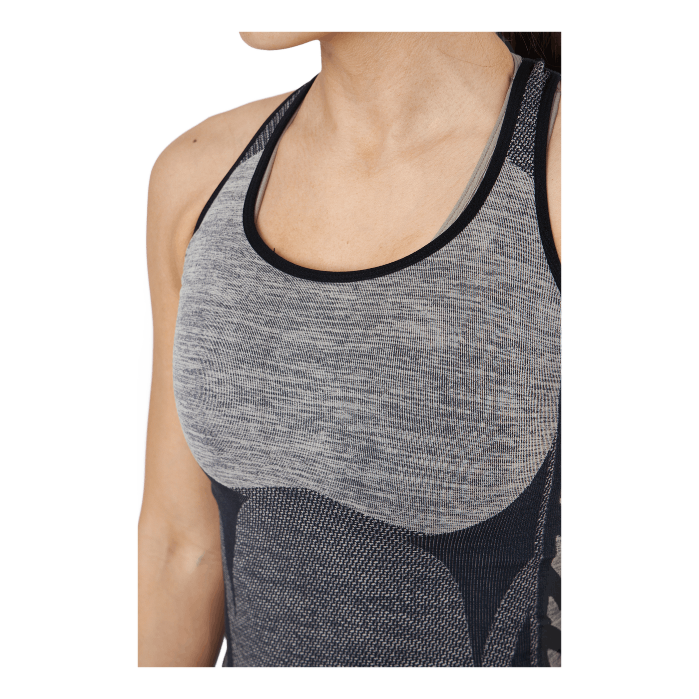 Hmlclea Seamless Top Chateau Gray/black Melange