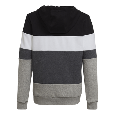 Colorblock Fleece Hoodie Black