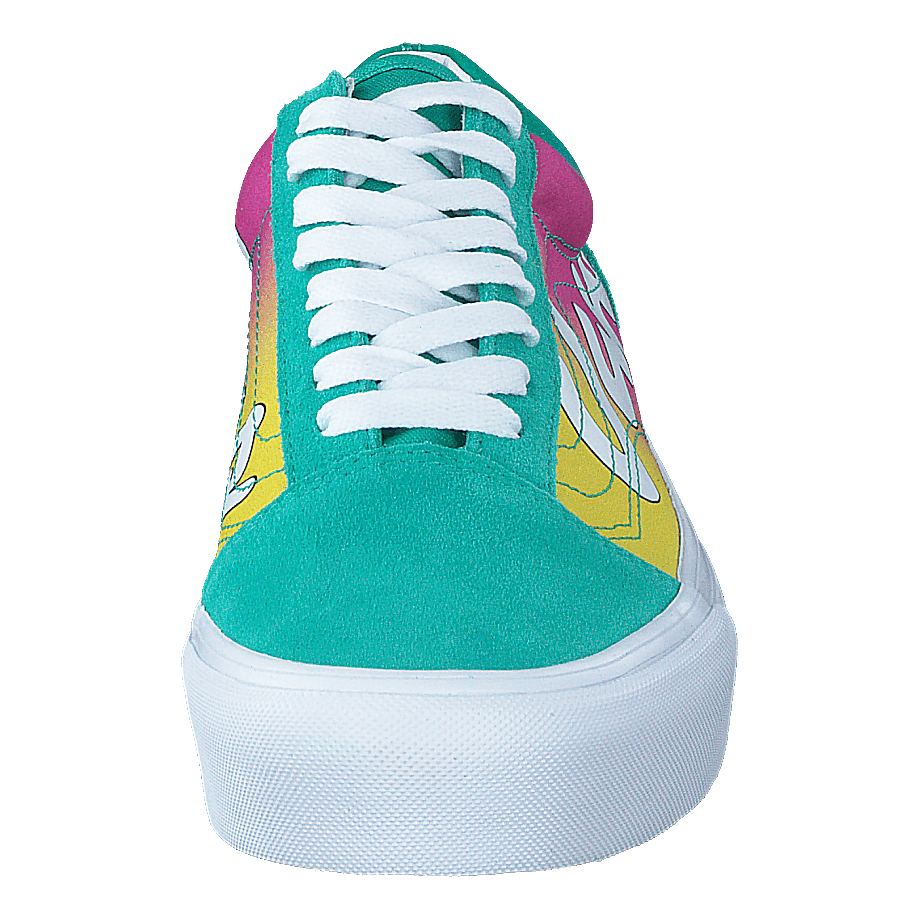 Ua Old Skool Platform (spring Fade)atlantstrwht