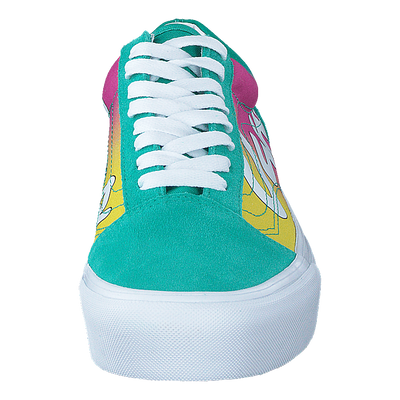 Ua Old Skool Platform (spring Fade)atlantstrwht