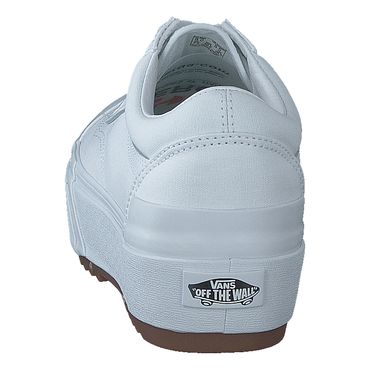 Ua Old Skool Stacked (canvas) True White – - Main Image