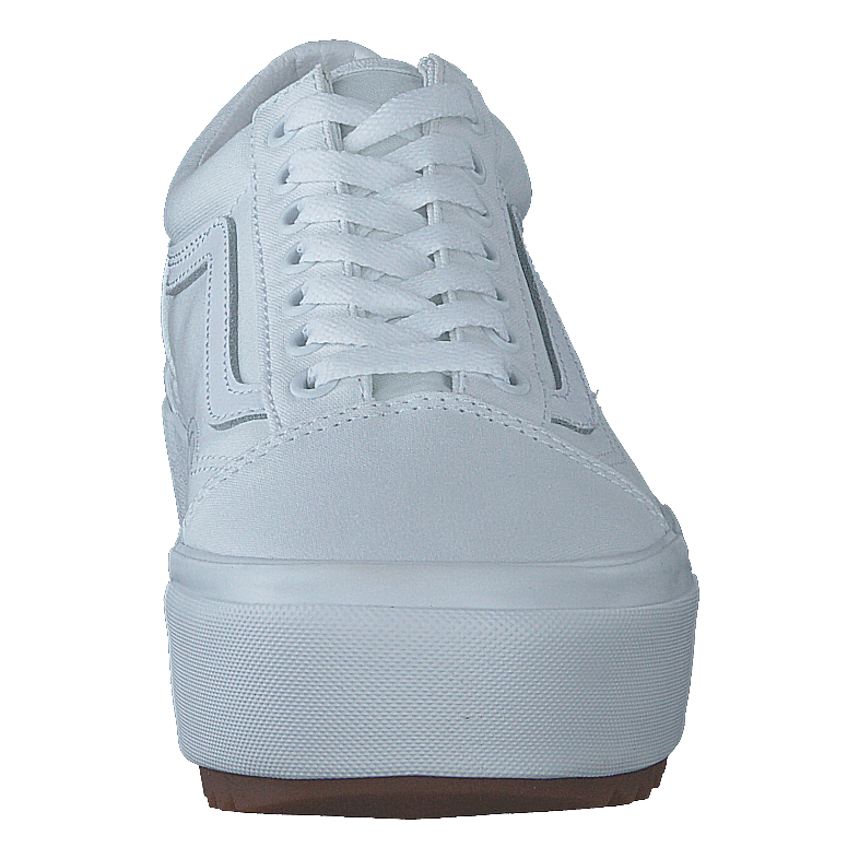 Ua Old Skool Stacked (canvas) True White