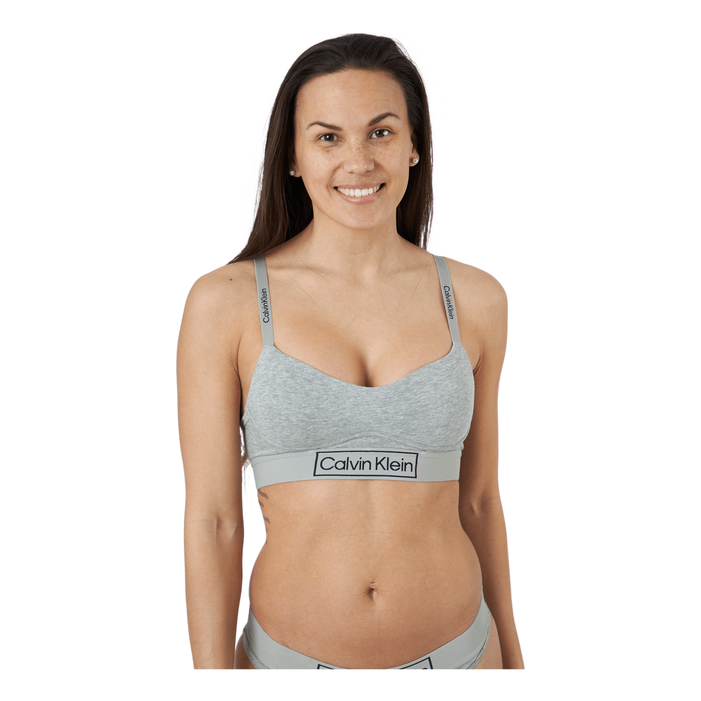 Light Lined Bralette Grey Heather