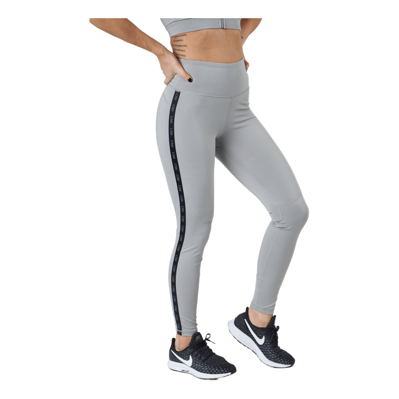 Ultimate Training Logo Tights  Grey