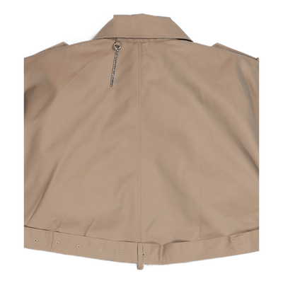 Sleeveless Trench Coat Khaki