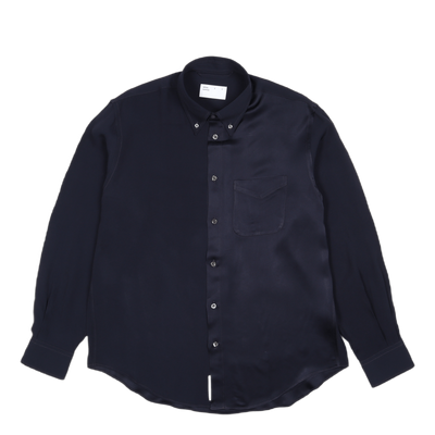 A.bd Shirt Navy Viscose Sateen