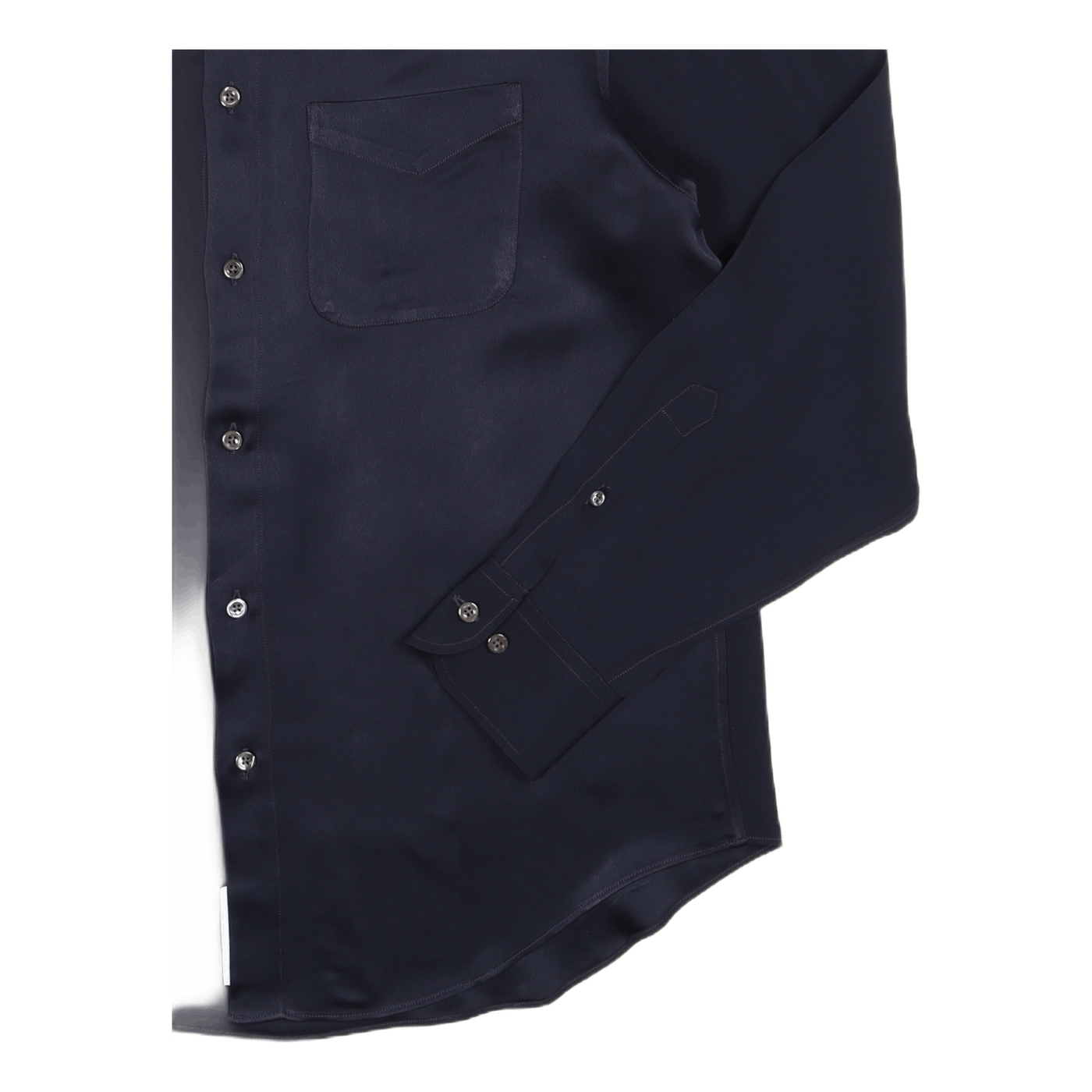 A.bd Shirt Navy Viscose Sateen