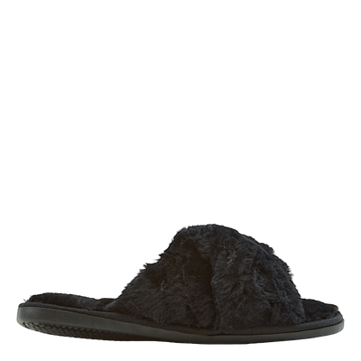 Brahny W Plush Slipper Black