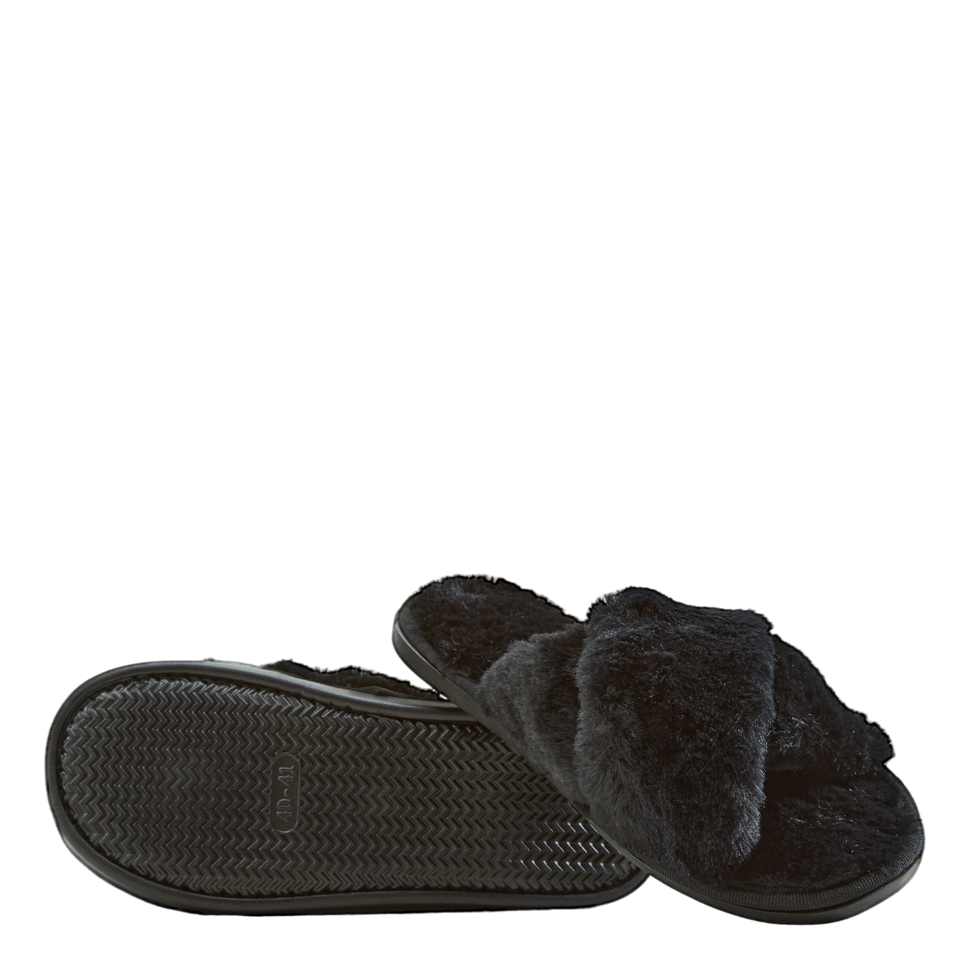 Brahny W Plush Slipper Black