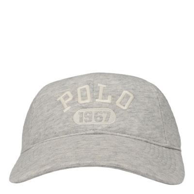 Logo Fleece Fitted Ball Cap Light Sport Heather