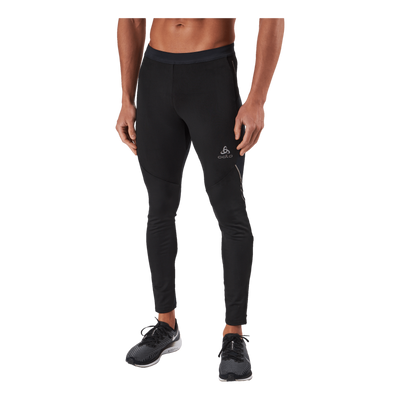 Tights Ceramiwarm Black - Odlo Concrete Grey