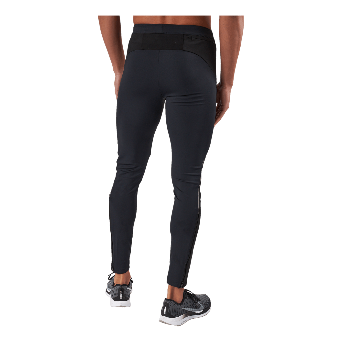 Tights Ceramiwarm Black - Odlo Concrete Grey