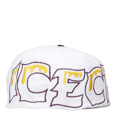 Team Eu 6 Panel Flat Peak Cap White