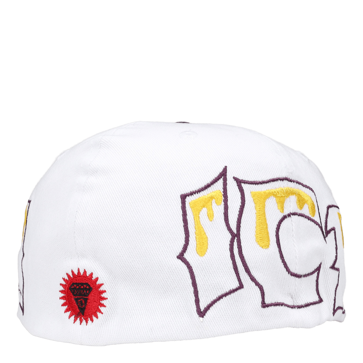 Team Eu 6 Panel Flat Peak Cap White