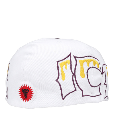 Team Eu 6 Panel Flat Peak Cap White