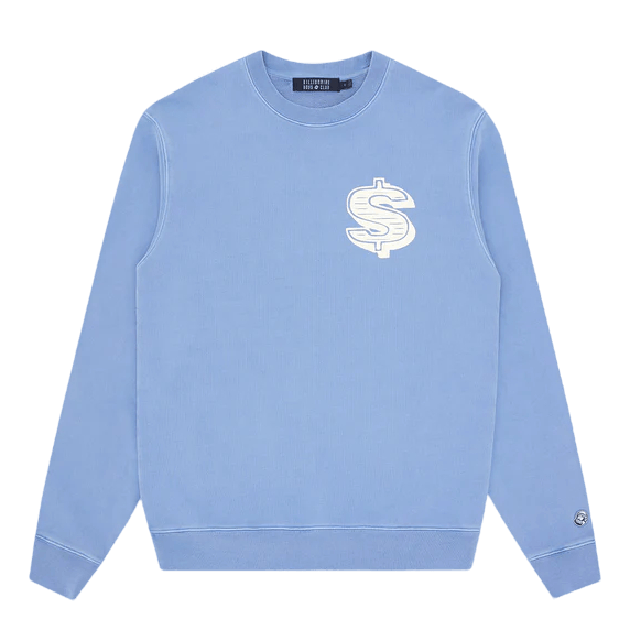 Dollar Logo Crewneck Blue