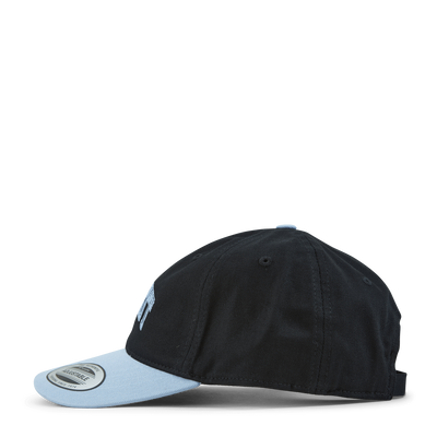 Scrawl Script Cap Black / Misty Sky