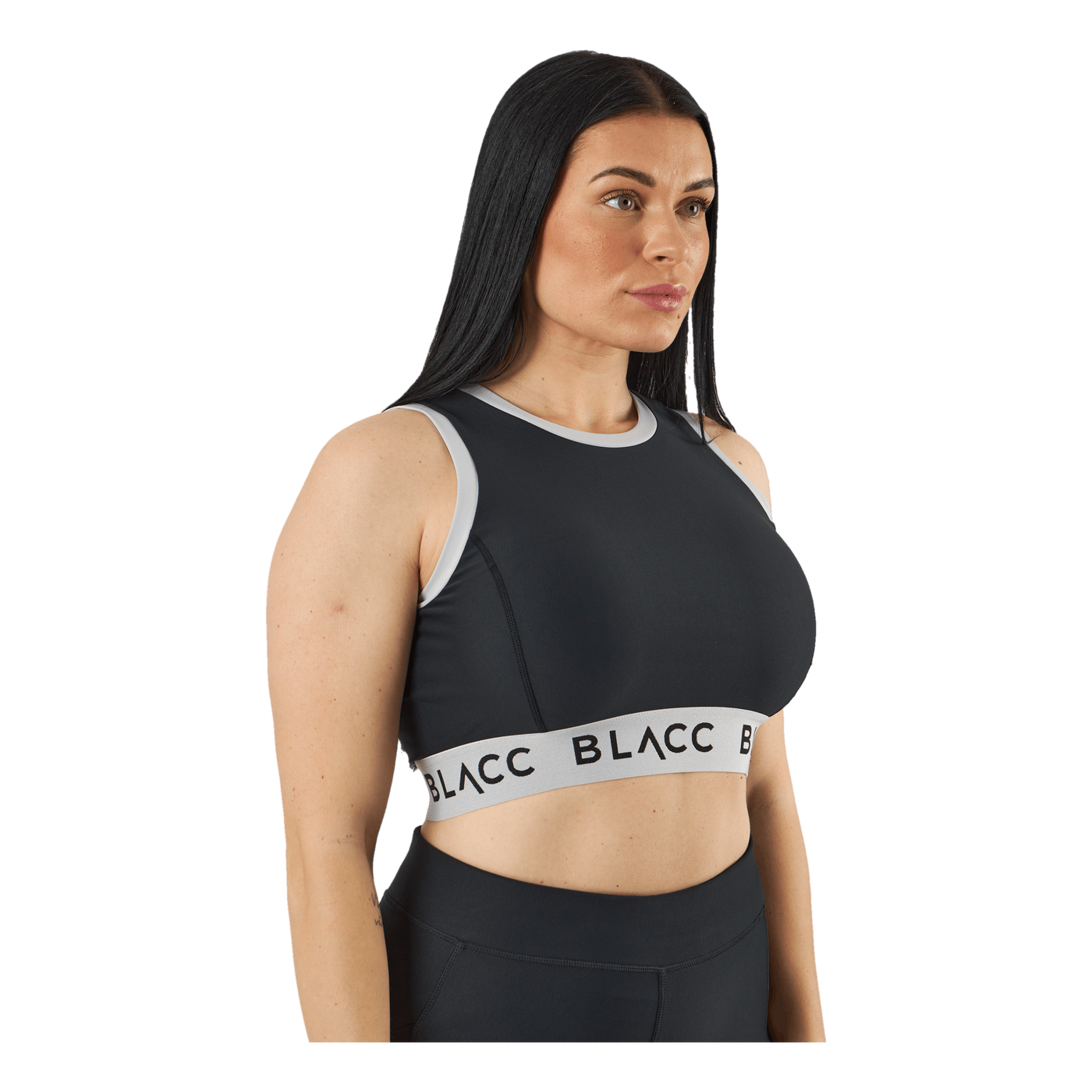 Power X Crop Top 2.0 Black/white