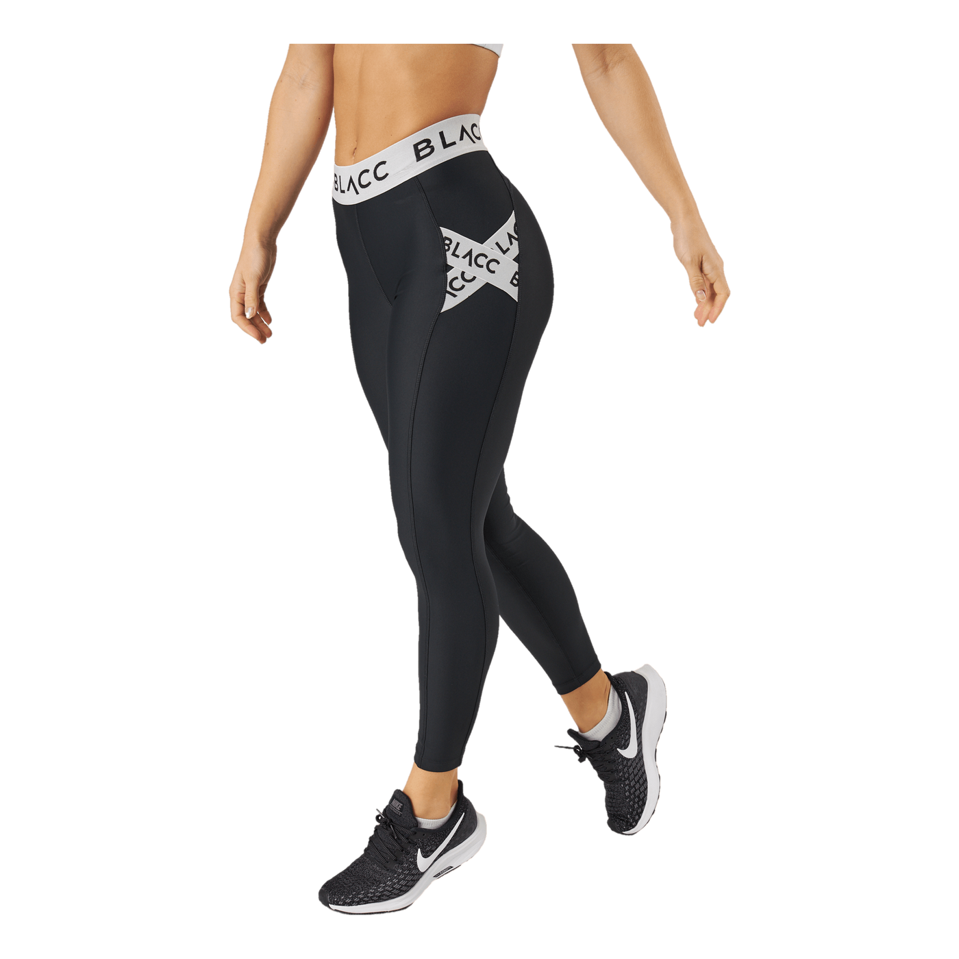 Power X High Waist Tights 2.0 Black/white