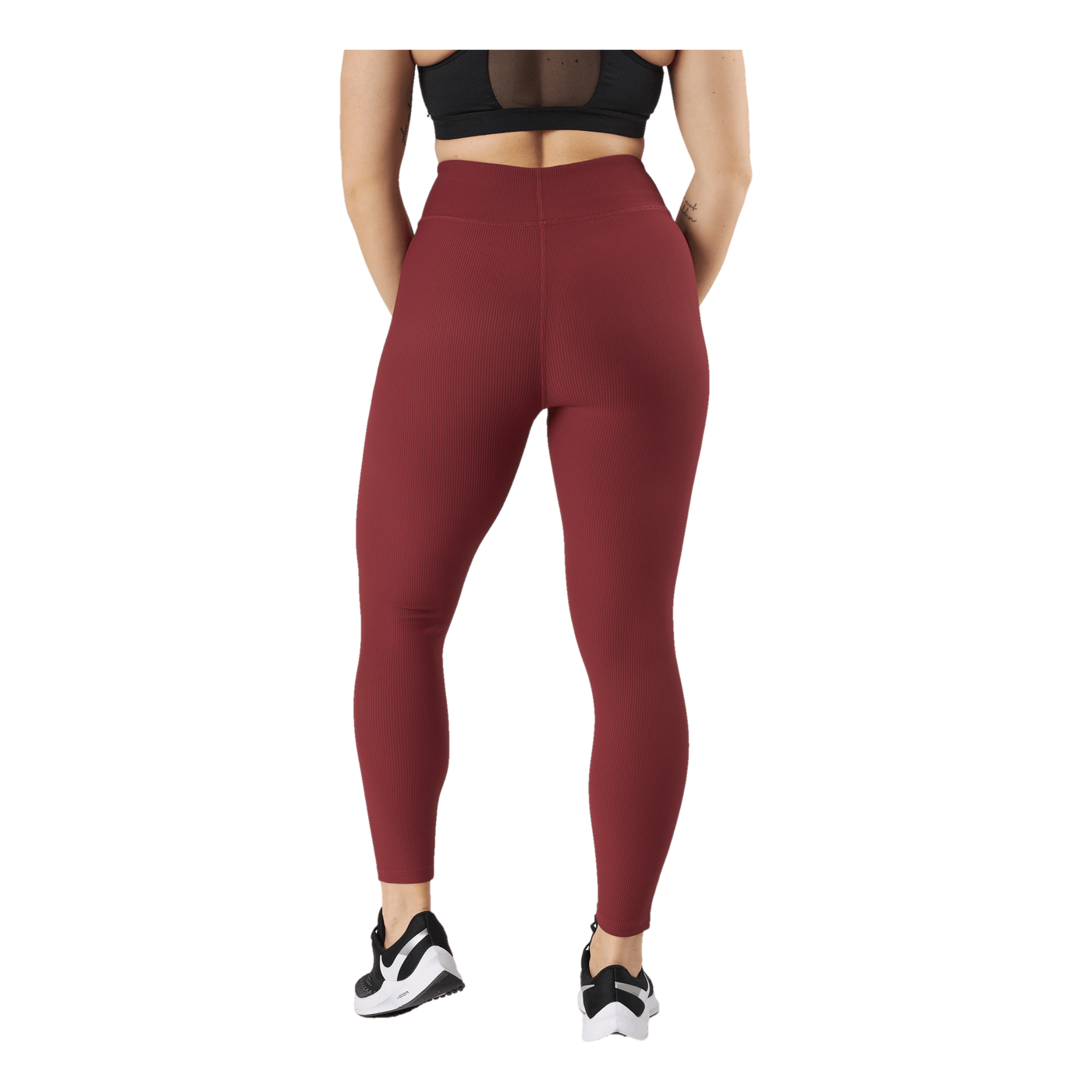 Control Rib Tights Oxblood Red