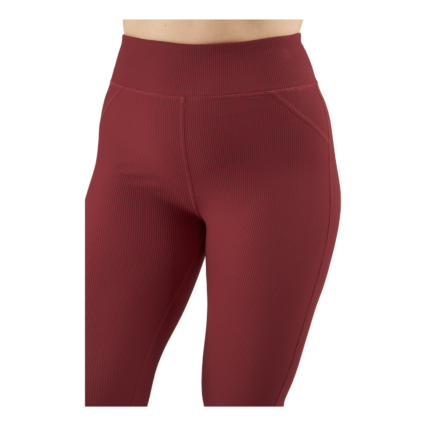 Control Rib Tights Oxblood Red