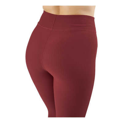 Control Rib Tights Oxblood Red