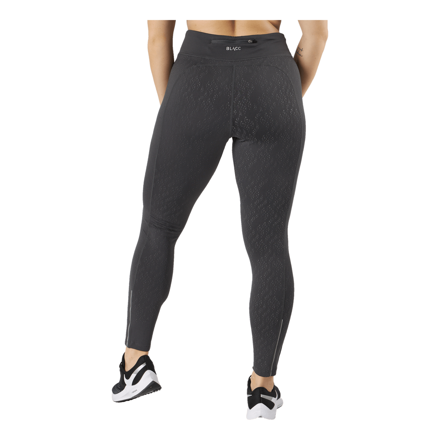 Run Reflective Tights Black/grey/silver