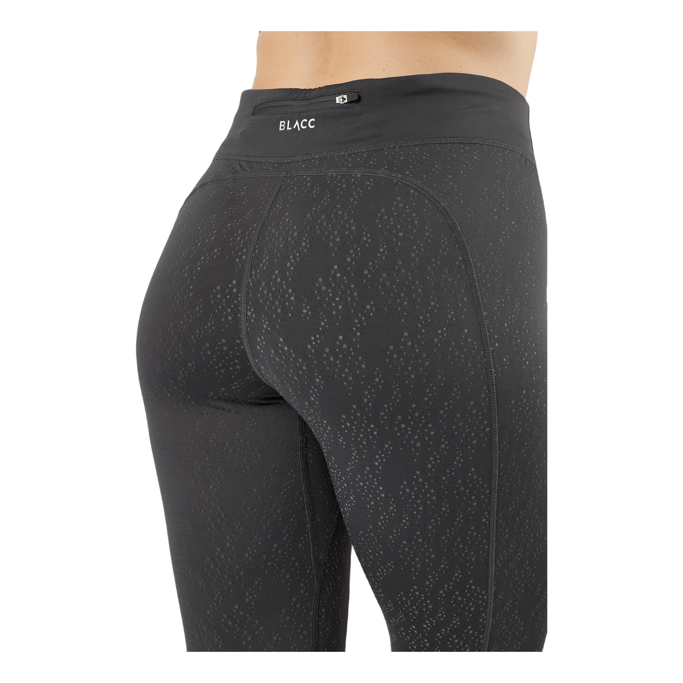 Run Reflective Tights Black/grey/silver