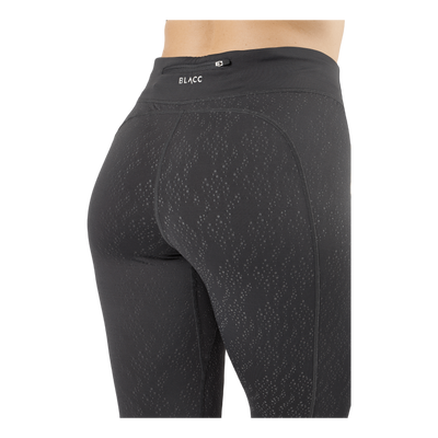 Run Reflective Tights Black/grey/silver