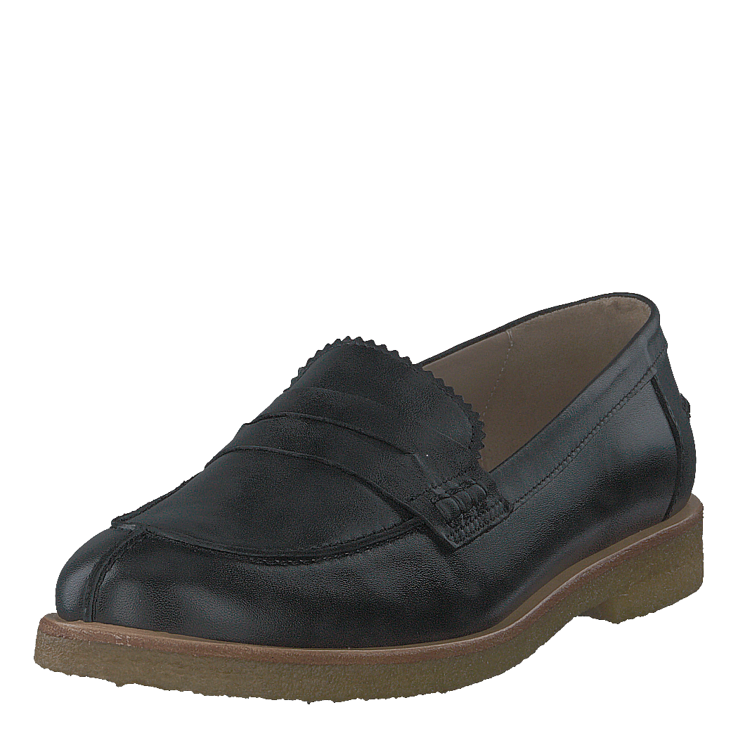 Classic Loafer With Soft Heelc Black