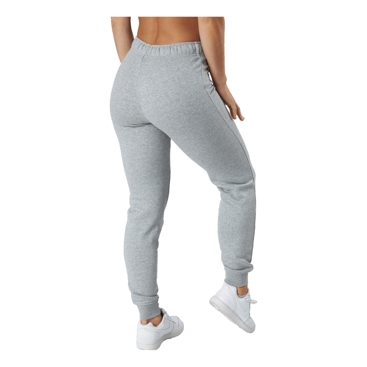 Sportswear Club Fleece Women's Mid-Rise Pants DK GREY HEATHER/WHITE