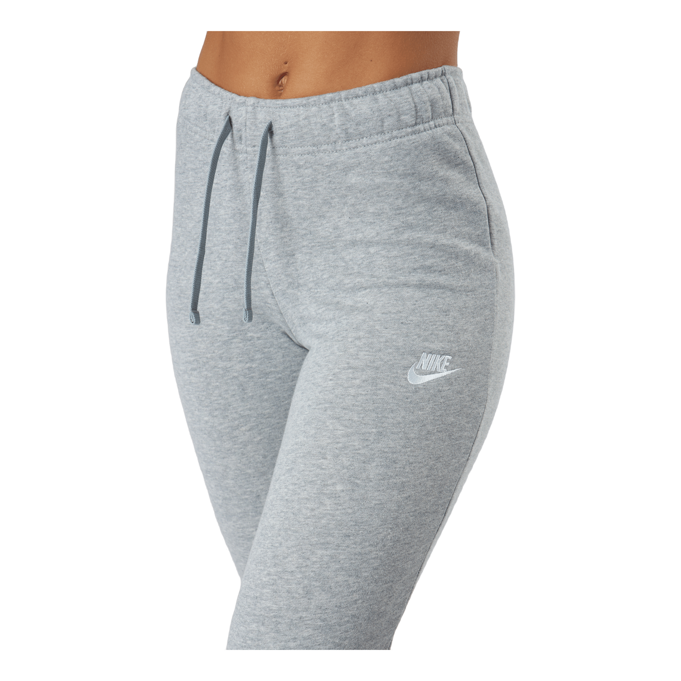 Sportswear Club Fleece Women's Mid-Rise Pants DK GREY HEATHER/WHITE